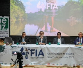 Abertura do 4º Fórum Internacional sobre a Amazônia. 10/06/2025. Foto: Beto Monteiro/Ascom UnB
